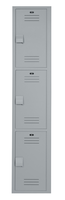 Bradley
LENOXLOCKER_3
Lenox Three-Tier Locker w/ Vented Door and Hasp Lock Solid Plastic 