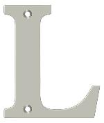 Deltana
RL4L
Traditional 4 in. Solid Brass Letter - L 