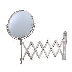 Gatco1439Accordion Wall Mirror 7.5 in. diameter 3X Magnification