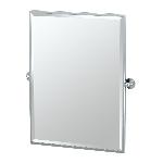 Gatco4419FSCafe 32.5 in. H Framed Rectangle Mirror Chrome